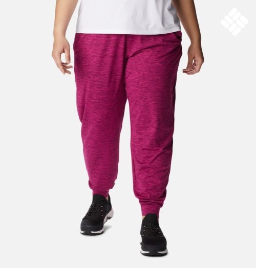 Women's Columbia Weekend Adventure Jogger Fuchsia | Plus Size CA-JC863